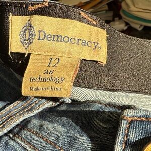 Democracy Denim Jeans with Contrast Stitching